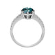 2ct Alexandrite Rings with 0.23tct Diamond set in 18K White Gold