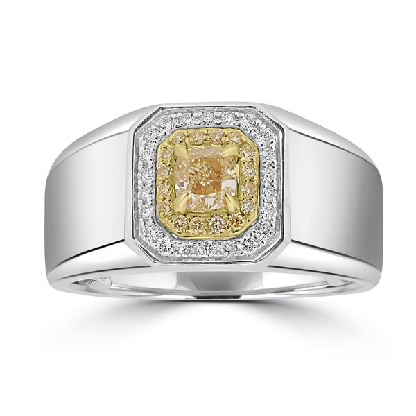 0.51ct  Diamond Rings with 0.27tct Diamond set in 18K Two Tone Gold