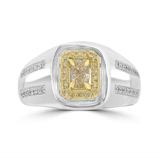 0.42ct  Diamond Rings with 0.4tct Diamond set in 18K Two Tone Gold