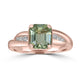 2.09ct  Tourmaline Rings with 0.12tct Diamond set in 18K Yellow Gold