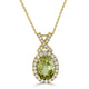 2.11ct Sapphire Pendant with 0.24tct diamonds set in 14K yellow gold