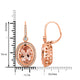 18.30ct Morganite Earring with 1.01ct Diamonds set in 14K Rose Gold