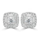0.51tct Diamond Earring with 0.51tct Diamonds set in 950 Platinum