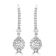 0.54tct Diamond Earring with 0.55tct Diamonds set in 950 Platinum