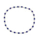 25.59tct Tanzanite Necklace with 6.64tct Diamonds set in 14K White Gold