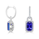 8.48tct Tanzanite Earring with 0.91tct Diamonds set in 14K White Gold