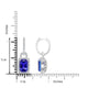 8.48tct Tanzanite Earring with 0.91tct Diamonds set in 14K White Gold