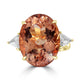 16.97ct Morganite Rings with 0.59tct Diamond set in 18K Rose Gold