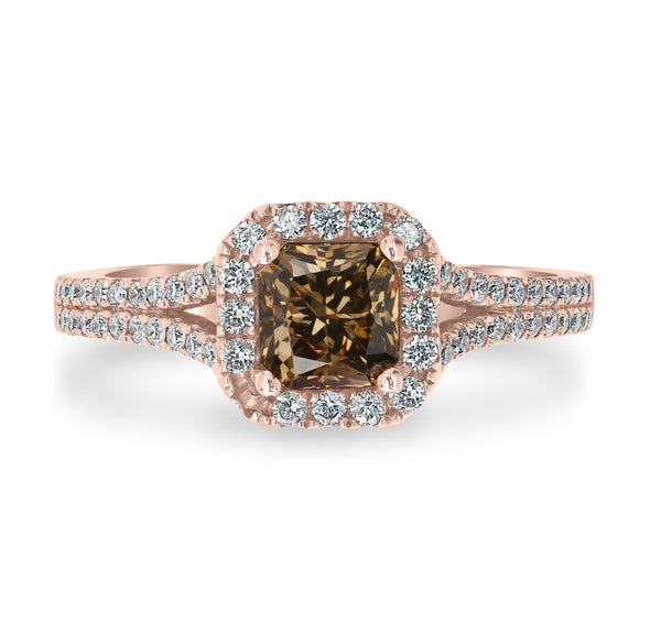 0.57ct Diamond Ring with 0.48tct Diamonds set in 18KW & 22KR Two Tone Gold