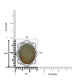 14.59ct Opal Ring with 0.29tct Diamonds set in 14K White Gold