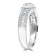 0.5ct Diamond Ring with 1.03tct Diamonds set in 18K White Gold