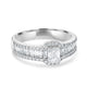 0.5ct Diamond Ring with 1.03tct Diamonds set in 18K White Gold