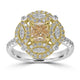 1.01ct  Diamond Rings with 0.63tct Diamond set in 14K Two Tone Gold