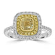 1ct Diamond Rings with 0.48tct Diamond set in 14K Three Tone Gold