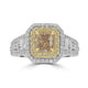 1ct  Diamond Rings with 0.85tct Diamond set in 18K Two Tone Gold