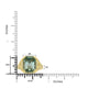 7.15ct Tourmaline Rings with 0.51tct Diamond set in 18K Yellow Gold