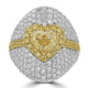 2.02ct Diamond Rings with 2.86tct Diamond set in 18K Two Tone Gold