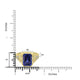 4.73ct Tanzanite Rings with 0.227tct Diamond set in 18K Yellow Gold