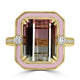 7.89ct Tourmaline Rings with 0.20tct Diamond set in 18K Yellow Gold