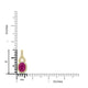 1.47ct  Ruby Pendants with 0.15tct Diamond set in 14K Yellow Gold