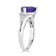 2.78Ct Tanzanite Ring With 0.07Tct Diamonds Set In 14Kt White Gold