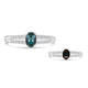 0.75ct Alexandrite Rings with 0.13tct Diamond set in 18K White Gold