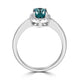 1ct Alexandrite Rings with 0.11tct Diamond set in 18K White Gold