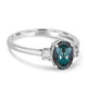 1.5ct Alexandrite Rings with 0.2tct Diamond set in 18K White Gold