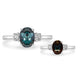 1.5ct Alexandrite Rings with 0.2tct Diamond set in 18K White Gold