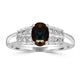 1ct Alexandrite Rings with 0.05tct Diamond set in 18K White Gold