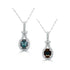1ct Alexandrite Pendants with 0.2tct Diamond set in 18K White Gold