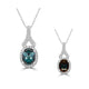 1.5ct Alexandrite Pendants with 0.15tct Diamond set in 18K White Gold