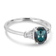 1ct Alexandrite Rings with 0.1tct Diamond set in 18K White Gold