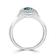 1ct Alexandrite Rings with 0.14tct Diamond set in 18K White Gold