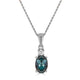 1ct Alexandrite Pendants with 0.04tct Diamond set in 18K White Gold