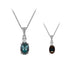 1ct Alexandrite Pendants with 0.04tct Diamond set in 18K White Gold