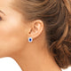 1.18ct Sapphire Earring with 0.48ct Diamonds set in 18K White Gold