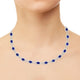 25.59tct Tanzanite Necklace with 6.64tct Diamonds set in 14K White Gold