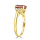 3.37ct Tourmaline Ring with 0.28ct Diamonds set in 14K Rose Gold