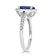 2.39Ct Tanzanite Ring With 0.36Tct Diamonds Set In 14Kt White Gold