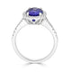 2.39Ct Tanzanite Ring With 0.36Tct Diamonds Set In 14Kt White Gold