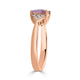 1.83Ct Sapphire Ring With 0.17Tct Diamonds Set In 14Kt Rose Gold