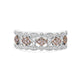 0.18tct Pink Diamond Ring With 0.40tct Diamonds Set In 18Kt Two Tone