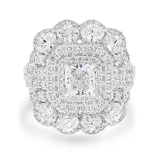 1ct Diamond  Rings with 2.24tct Diamond set in 18K White Gold