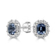 1.15tct Spinel Earring with 0.43tct Diamonds set in 14K White Gold