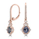 1.92tct Spinel Earring with 0.36tct Diamonds set in 14K Rose Gold