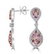 1.51tct Pink Diamond Earring with 0.53tct Diamonds set in 14K Two Tone Gold