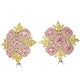 0.49tct Pink Diamond Earring with 1.76tct Diamonds set in 14K Two Tone Gold