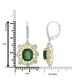 7.62tct Emerald Earring with 3.12tct Diamonds set in 18K Two Tone Gold
