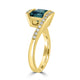 1.82ct Tourmaline Ring with 0.23tct Diamonds set in 14K Yellow Gold